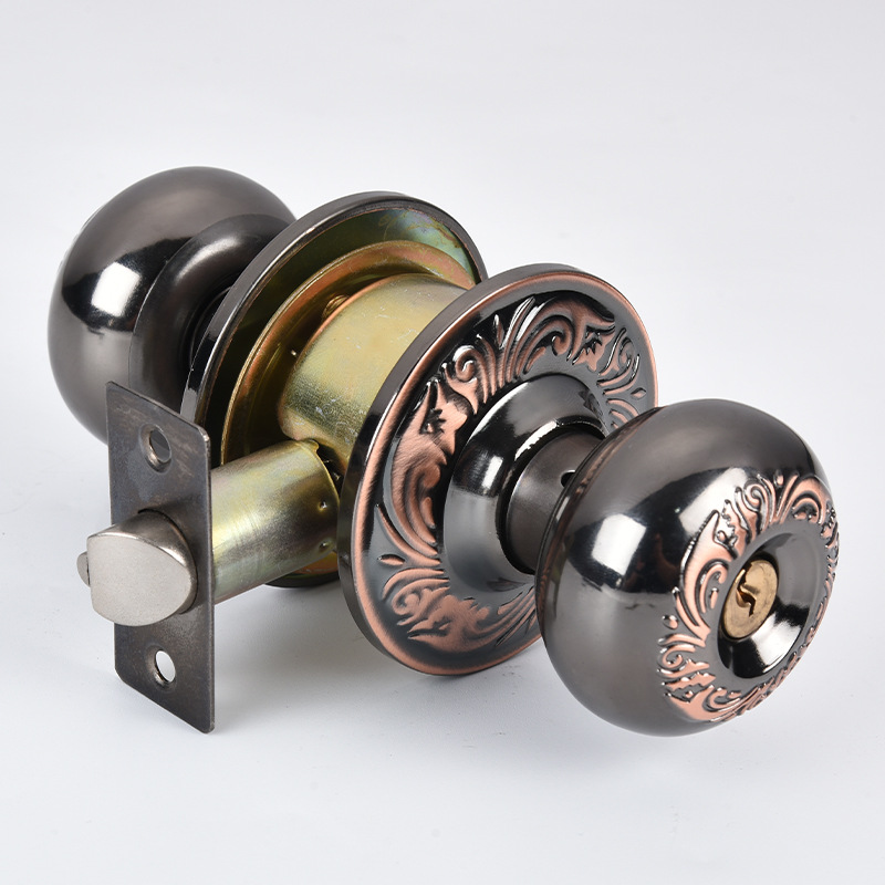 5798AC/BL-ET iron plating cylindrical knob lock, universal wooden door round knob lock bulk wholesale