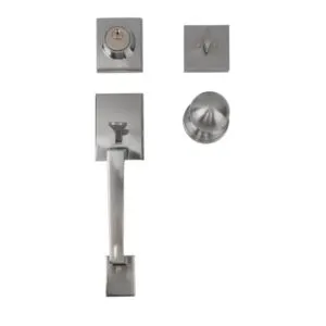 9019SN-ET satin zinc alloy handle lock, multi color wooden door entry lock bulk supply