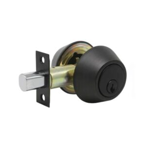 Double Deadbolt Lock D102BL matt black double cylinder door lock