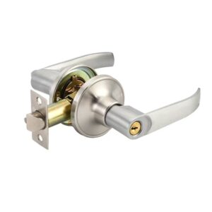 satin nickel tubular lever lock 802SN-ET for wooden doors