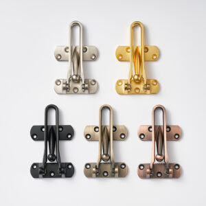ATB066 zinc alloy security door guard latch, multi color screw mount door safety hardware
