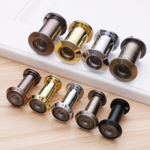 DV008 solid brass door peephole multi plating color clear glass lens wholesale security door hardware