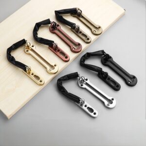 DSC020 201 stainless steel door security chain multi color finish with full mounting screws for hotel room door safety