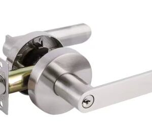 712SN-ET Heavy-Duty Tubular Lever Lock Satin Nickel Zinc Alloy Door Handle Lock