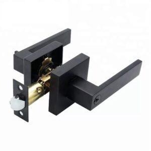 Heavy-Duty Tubular Lever Lock 718BL-ET Matt Black